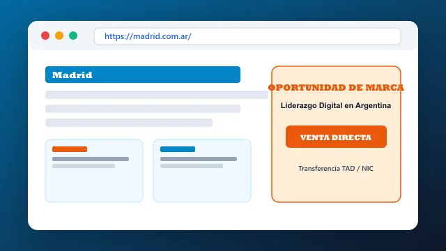 Modelo de aplicación comercial y proyectos digitales para madrid.com.ar